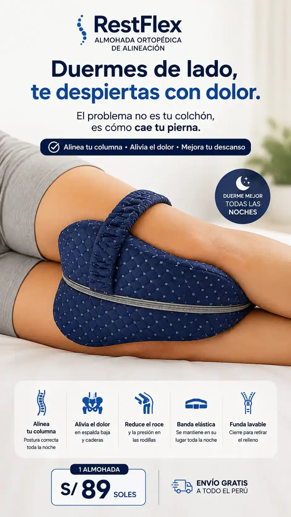 RestFlex Almohada Ortopédica de Alineación