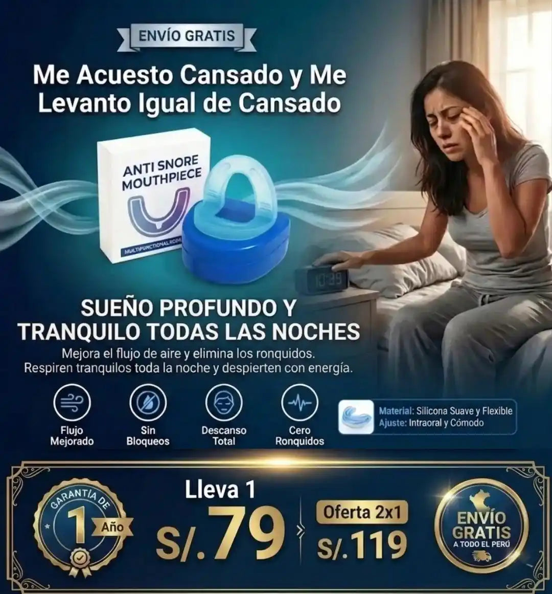Boquilla Antirronquidos para el cansancio invisible 💤