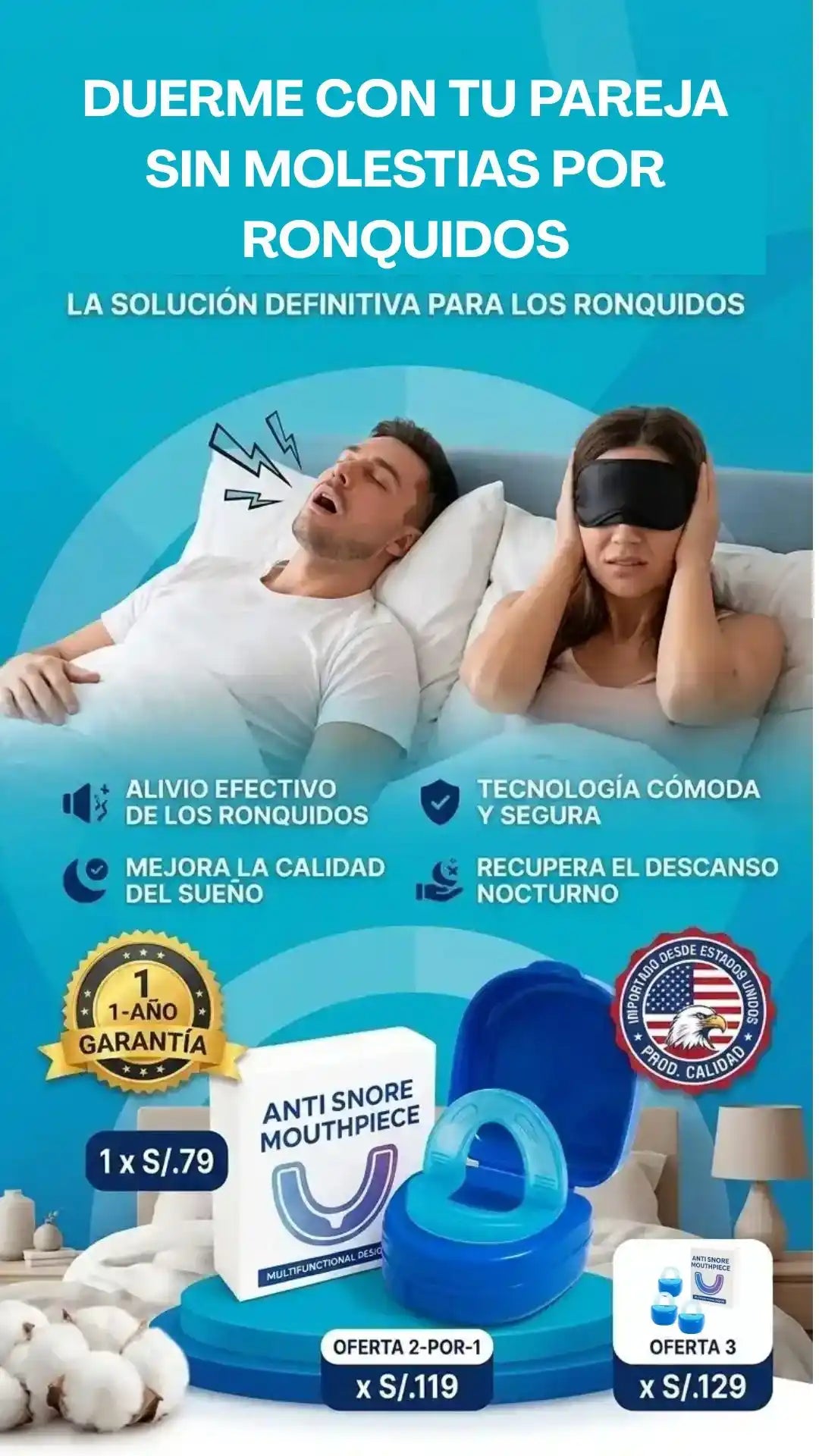 Boquilla Antirronquidos para parejas 💤