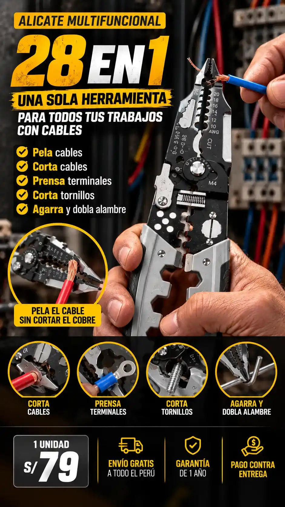 Alicate multifuncional